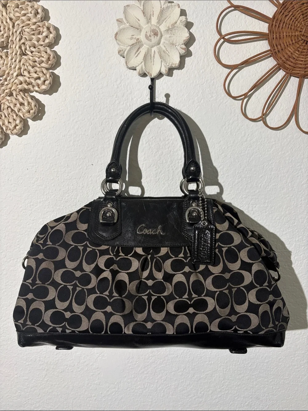 COACH Signature Ashley Satchel Bag